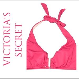 Victoria’s Secret Pink Halter Swimsuit Top NWOT Size L